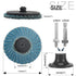 9Pcs 2 inch Quick Change Sanding Discs High Density Zirconia Die Grinder Flap Disc Flat Roll Lock Disc with 1Pc Disc Pad Holder for Rotary Tools Air Grinder Attachments Grinding Wheel T27 80Grit
