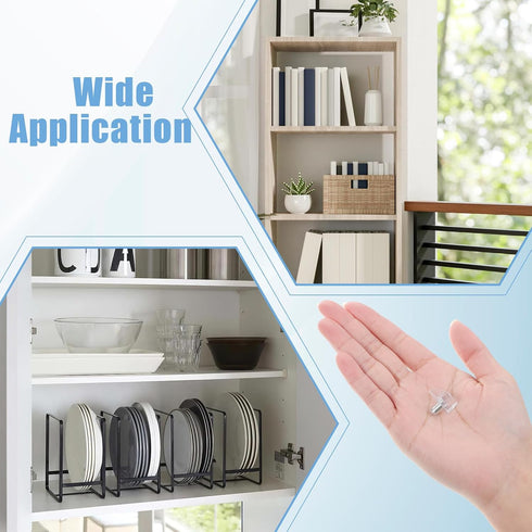 Aphumedc 50PCS 5mm Closet Shelf Support Peg, Plastic Book Shelf Pins, Clear Replacement Shelves for Cabinets Kitchen