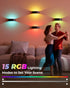 5000mAh 15 3 Dimmable, Motion Sensor Wall Light, Rechargeable Battery Operated Motion Sensor Light Indoor with Remote