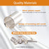 mankk 166 Pcs Wire Ferrules Kits: Silver Plated Copper Crimp Terminal Connector, 8 Sizes AWG