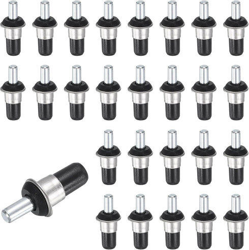 uxcell 60Pcs Shutter Repair Pins, 0.98"x0.43" Metal Spring-Loaded Replacement Pins Plantation Shutter