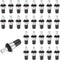 uxcell 60Pcs Shutter Repair Pins, 0.98"x0.43" Metal Spring-Loaded Replacement Pins Plantation Shutter