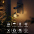 Bulb Outdoor Solar Powered Wall Light with Dusk to Dawn Wall Mount Sconce Anti-Rust Waterproof Hanging Wall Lantern