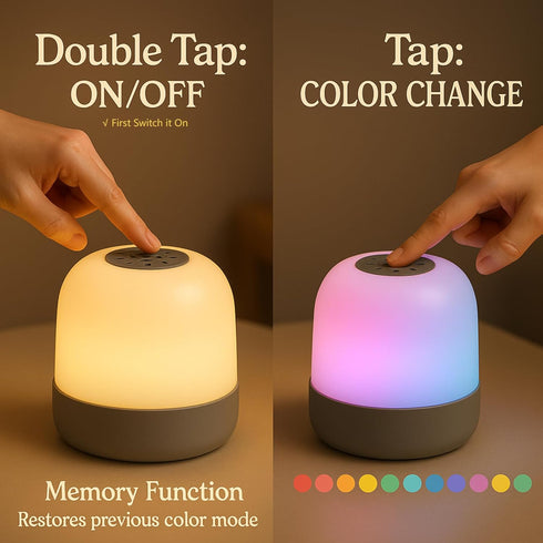Saincustom Nursery,12 Dimming, Night Light for Kids, Baby Light for Colors Changing Modes & Stepless Nursery Night