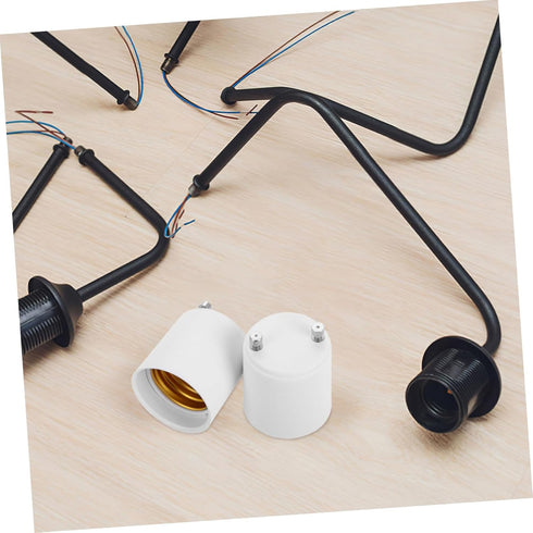 LIFKOME 2pcs Bulb Light Adapter Socket Converter Secure Lighting for Chandeliers Table Lamps Wall Sconces Upgrade Your