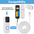 ALERTCAM Power Adapter for Blink Video Doorbell (Replace Battery), Doorbell Transformer with 16.4ft/5m Weatherproof Cable Continuously Charging Your Video Doorbell-White