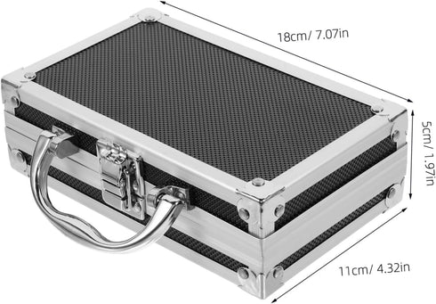4pcs Gadpiparty Travel Tool Box Portable Metal Storage Case for Tools Gadgets and Small Items for Travel Use Stylish