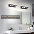Fixtures,15inch 2 350 LED Bathroom Light Black Vanity Lights, Modern Light Acrylic Wall Sconces, Rotatable Wall