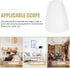 4X4 Inch E12 DOITOOL Plastic Lamp Shade Replacement Cover Flat Mouth Lamp Shade Cover for Floor and Table Lamps Light