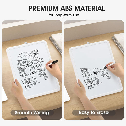 MaxGear Small White Board for Wall, 11"x 14" Mini Double-Sided Magnetic Dry Erase Board with Black Marker