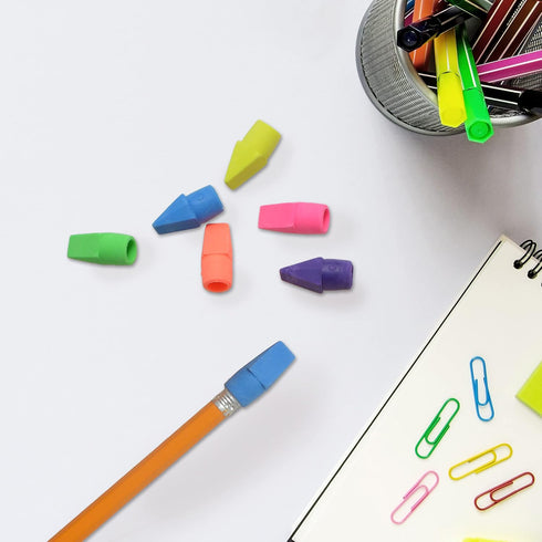 Westcott 14891 Pencil Eraser Toppers, Assorted, 12 Pack