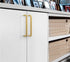 SMOKT 1Pcs C-4161-20mm-Bronze) Minimalism Knurled Textured Bronze Long Furniture Handles Wardrobe Kitchen Cupboard