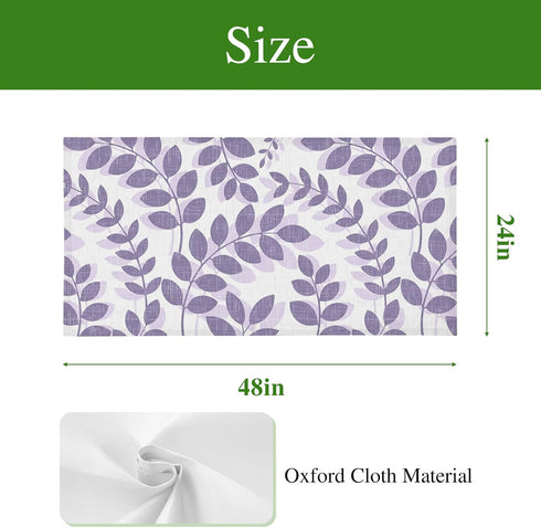 Cosozazon 3 Pack 4 2 10 Farm Plant Leaf Fluorescent Light Cover for Ceiling x Ft Lavender Purple Branch Leaves Linen
