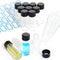 10PCS 4ml Clear Glass Vials with Screw Caps and PE pad, Leak-Proof Liquid Storage Empty Vials with Droppers