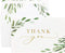 Gooji 4x6 Greenery Leaves Gold Foil Thank You Cards (Bulk 20-Pack) Matching