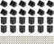 uxcell 30Pcs 90 Degree Plastic Corner Braces, 19x32x19mm Nylon Shelf Right Angle