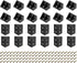uxcell 30Pcs 90 Degree Plastic Corner Braces, 19x32x19mm Nylon Shelf Right Angle