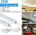AQIQUUT 2ft, Light,25W 6500K 3200LM Cover,T8 Warehouse(2-Pack) Led Shop Light Led Shop Clear LED Light Fixture,Ceiling