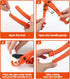 Pipe Cutter, High Performance Ratchet-type Tool for One-hand Fast Cutting of PVC PPR PE PEX Plastic Pipe