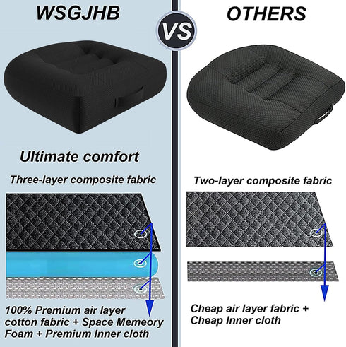 Tailbone, Car Booster Seat Cushion, Chair Cushions, Comfort Seat Cushion Pillow for Office Chair/Car Seat, Butt, Back