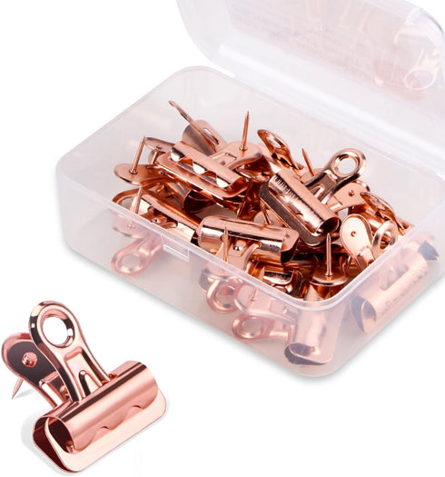 Yalis Push Pins Clips 15-Count - Pinning No Holes for Paper, Creative Paper Clips with Tack for Cork Board