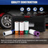 1/2" 7pcs Set, 6 17mm, 19mm, 21mm, 22mm, 23mm, 24mm,27mm MIXPOWER Drive Wheel Protector Impact Socket, Thin Wall Deep