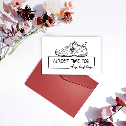 SuperShunhu Funny Birthday Card for Him - Cute Fathers Day, Pregnancy Announcement, New Dad & New Balance Cards