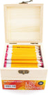 S & E TEACHER'S EDITION 160PCS 4'' Golf Pencils, Pre-sharpened, Break-Resistant No. 2 Half Pencils with Eraser Tops