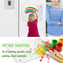 Note Board Refrigerator Dry Erase Board Magnetic Clear 15”x11", Includes 4 Dry Erase Markers (White)