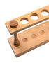 EISCO Wooden Test Tube Rack, Holds 12 Tubes up to 22mm Diameter, Test Tube Holder, Spice Rack
