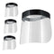 Salon World Safety Black Face Shields - Ultra Clear Protective Full Face