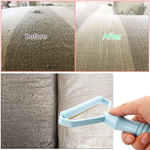 Portable Fabric Shaver, Manual Lint Remover for Pet Hair on Carpet, Clothes, Furniture, and Couch