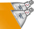2-Pack Explux Outdoor-tough Full Glass LED PAR38 Flood Amber Light Bulbs, 120W Equivalent, Weatherproof & Anti-Ageing,