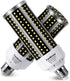 2 Pack LED Corn Light Bulb, 500W Equivalent, 5000 Lumen, 6500k Cool Daylight White, Large Area Bulb for Outdoor/Indoor