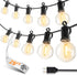 Outdoor String Patio Lights, 25FT 12 LED Patio Lights Waterproof, Connectable Shatterproof