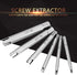 High Speed Steel Broken Tap Extractor Set - Broken Screw Extractor A B C (3 Optional Sets, 6 Pcs)