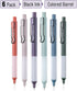 Mr. Pen- Retractable Gel Pens, 6 Pack, Vintage Barrels, Black Gel Pens, Fast Dry, Gel Pens Fine Point 0.5mm, Retractable Pens, Cute Pens, Gel Ink Pens, Aesthetic Pens for Journaling by Mr. Pen