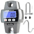 300kg / 660lb Portable Digital Crane Scale with Hooks, High Accuracy Game Scale for Farm Hunting Fishing (Black)