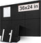 Large Cork Board Substitute - 36"x24" Bulletin Board - 6 Pack Black Felt Board for Home & Office Wall Decor