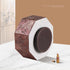 Remote Control Holder - Swivel Desk Organizer for Living Room, Leather Bedside Storage Caddy for Controllers