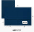 LUXPaper 9" x 12" Presentation Folders, Two Pocket, Nautical Blue Linen, 100lb Cover, 25 Qty