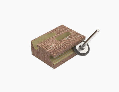 Kutzall Original Rotor Saw Burr, 1/8" Shaft, Coarse, 3/4" Dia. x 1/8" Length, Woodworking Attachment