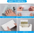 uxcell 3Pcs No Drilling File Holder, Wall Organizer Magazine Holder, Adhesive Wall Pocket for Office Supplies