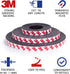 Flexible Magnetic Tape Strip Roll with 3M Adhesive Backing, 1in Wide x 40ft Long Sticky Magnet Tape Strips