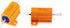 25 Watt 100 Ohm 5% Wirewound Resistor, Electronic Aluminium Shell Resistor, Gold (Pack of 2)