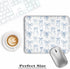 XUNLURY 9.5x7.9 Inch Coquette Blue Bow Mouse Pad, Preppy Girly Blue Aesthetic Mousepads for Wireless Mouse Computers