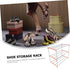 1pc Happyyami Stainless Steel Shoe Shelf Household Shoe Rack Storage Holder Bench