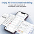 CLABEL Label Maker Machine with Tape: 221B Inkless Handheld Barcode Printer for Retail School Office