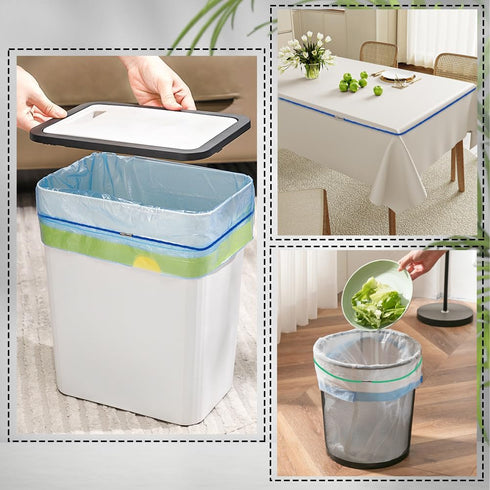 4Pcs 4 30 Garbage Can Rubber Bands Durable Garbage Bag Holder Fits to Gallon Trash Cans High Elasticity for Kitchen