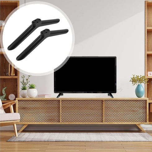 SEWACC 2pcs 40 Inch Tv Stand Legs Universal Tv Base for Flat Screen Tvs Plastic Pedestal Feet with Screws for Living